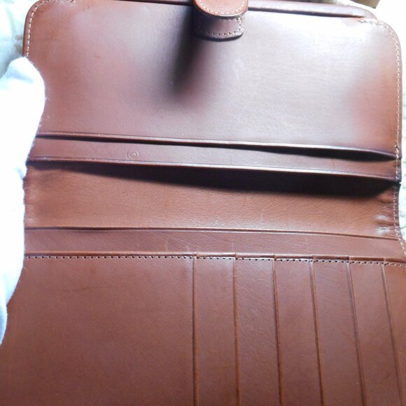 Vintage Coach Large Continental Clutch wallet, NIB in British Tan, 4827 - Picture 12 of 14